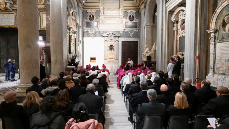 Obred zazidave svetih vrat v baziliki Marije Velike, v torek, 13. januarja 2026