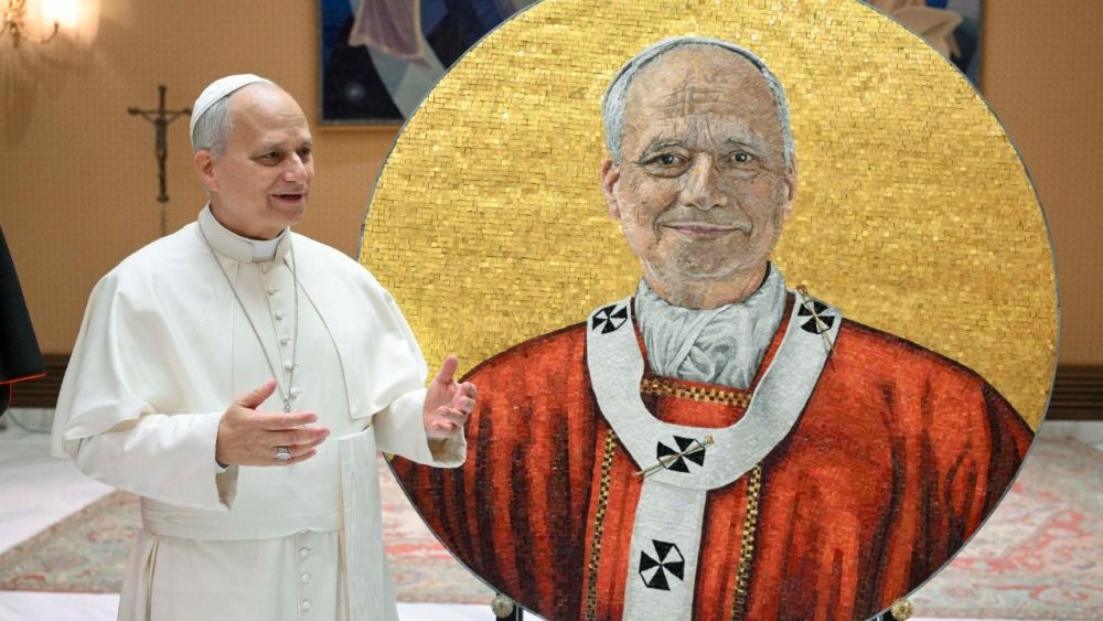 Прэзентацыя мазаічнага патрэта Льва XIV