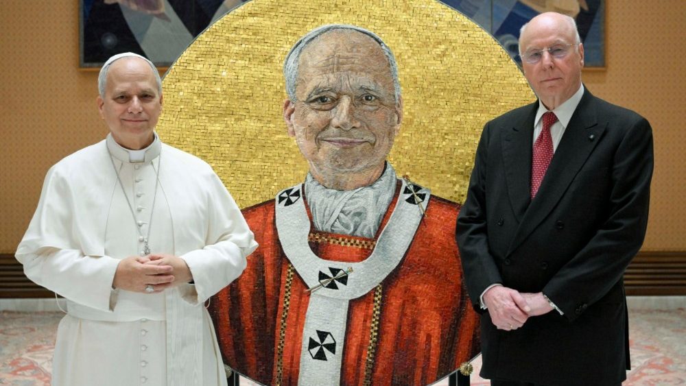 Прэзентацыя мазаічнага патрэта Льва XIV