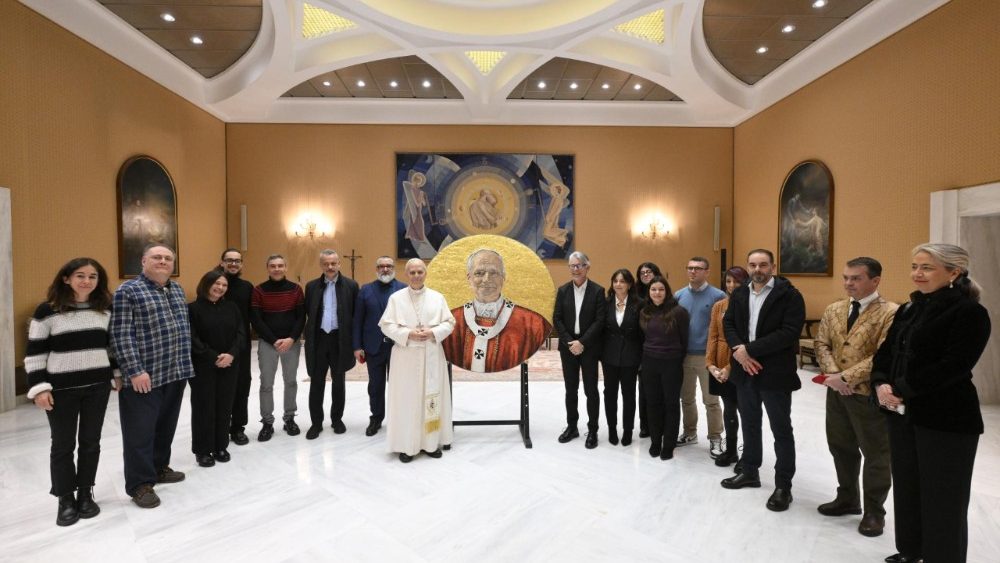 Прэзентацыя мазаічнага патрэта Льва XIV