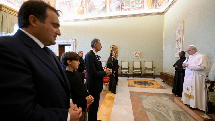 Pope Leo XIV prays with relatives who lost loved ones in Crans-Montana