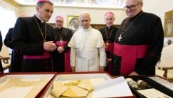 Die slowenischen Bischöfen beim Papst