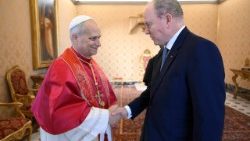 Pope Leo XIV receives Prince Albert II of Monaco