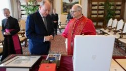 Лъв ХIV с принц Албер II, 17 януари 2026