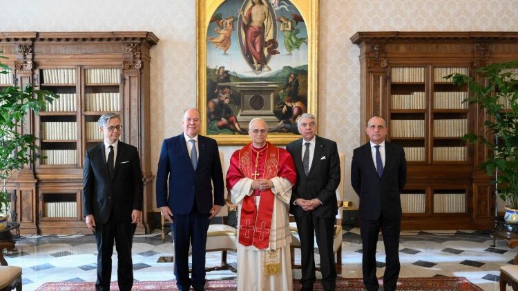 L'udienza in Vaticano del principe Alberto II di Monaco