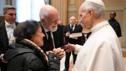 Påve Leo XIV mötte på måndagen medlemmar och ledare för Neokatekumenal vandring 