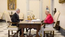 Petr Pavel s delegací u papeže Lva XIV., 19. 1. 2026