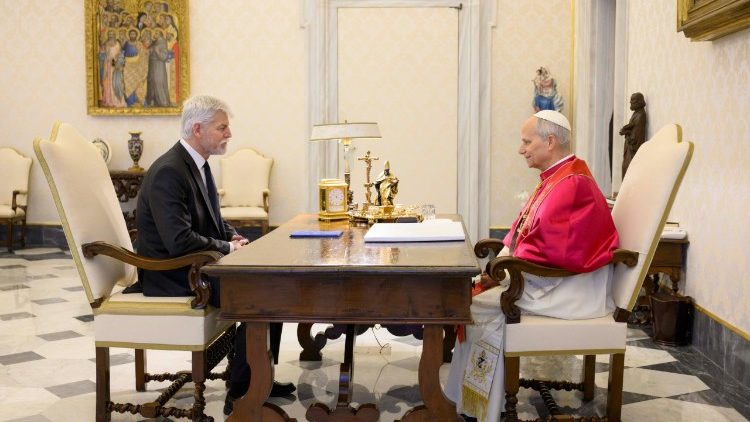 Petr Pavel s delegací u papeže Lva XIV., 19. 1. 2026