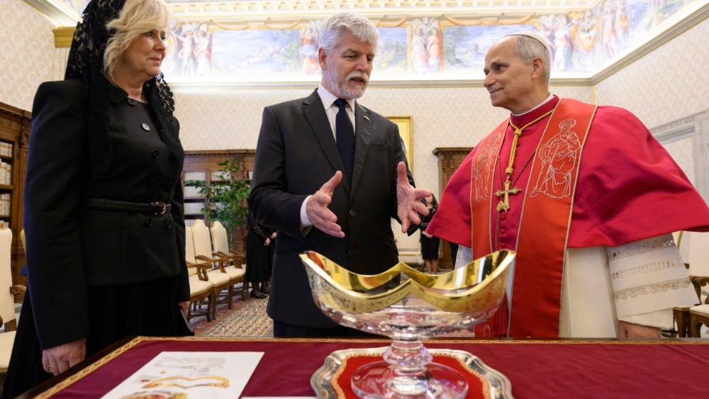 La Leon XIV, președintele Republicii Cehe, Petr Pavel