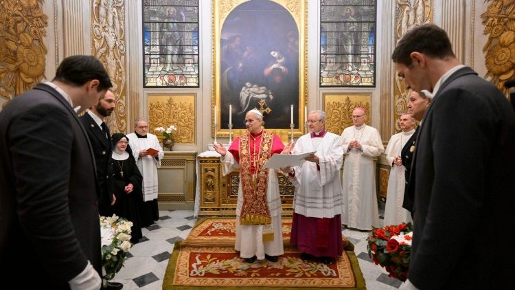 Trenutak predstavljanja u kapeli pape Urbana VIII. u Vatikanu