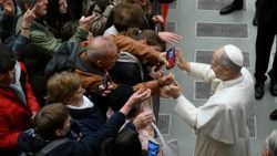 Påve Leo XIV under den allmänna audiensen 