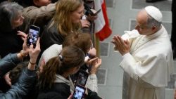 Papež Lev XIV. při generální audienci