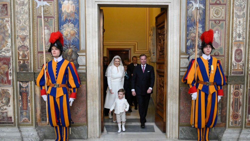 2026.01.23 Le Loro Altezze Reali il Granduca Guillaume e la Granduchessa StÃ©phanie del Lussemburgo 