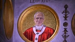 Mozaika Leona XIV w Bazylice św. Pawła za Murami