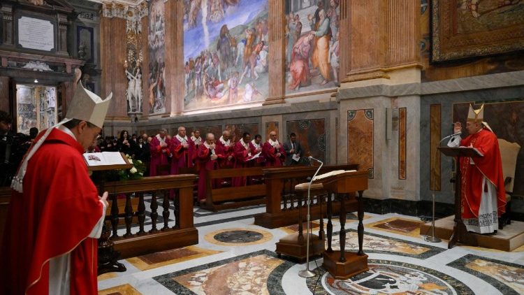 Un momento della celebrazione