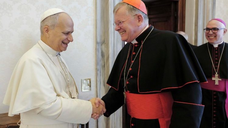 Papa Le&atilde;o XIV e dom Jaime Spengler 