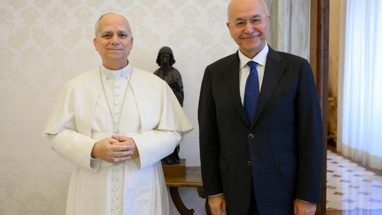 Папа Лев XIV та Бархам Саліх, Верховний комісар ООН у справах біженців