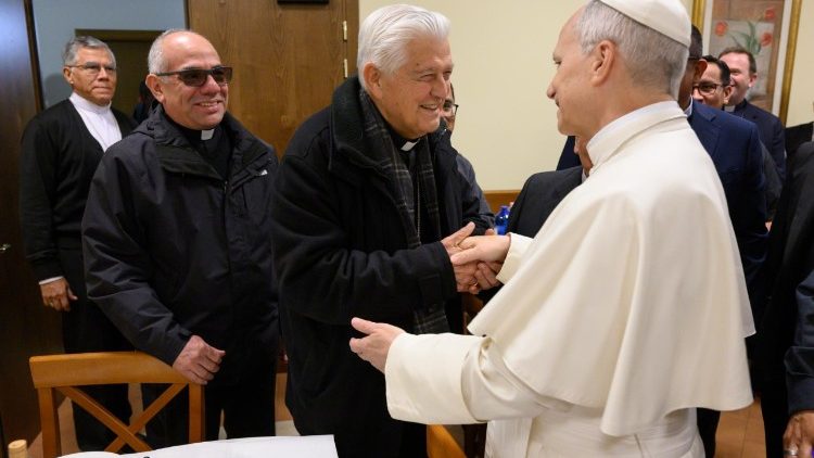 Encuentro del Papa León XIV con los obispos de Perú en Roma