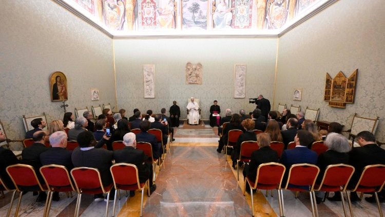 Audiencija Pasaulinio popiežiaus maldos tinklo vadovams