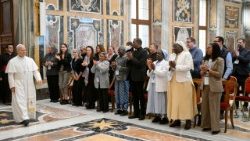 Pope Leo XIV meets with the organizing committee of the initaitive "From Crisis to Care: Catholic Action for Children" 