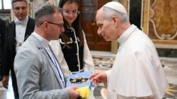 Падчас папскай аўдыенцыі для Камітэта ініцыятывы “From Crisis to Care: Catholic Action for Children” 