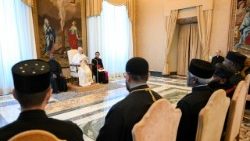 O Papa com os sacerdotes e monges das Igrejas Ortodoxas Orientais