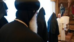 2026.02.05 La Leon XIV, reprezentanții mai multor Biserici ortodoxe răsăritene 