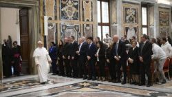 Pápež Lev XIV. na stretnutí so záhradníkmi a peronálom stavebného úradu