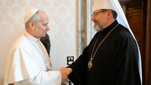 Pope Leo receives His Beatitude Sviatoslav Shevchuk in the Vatican