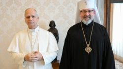 2026.02.12 Papa akutana na Askofu Mkuu  Sviatoslav Shevchuk, wa Kyiv-Halic nchini Ukraine.