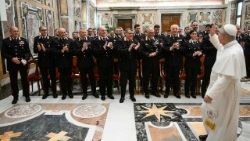 Audiencija Italijos karabinieriams