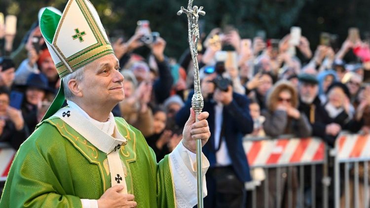 Papa Leone nella sua visita ad Ostia