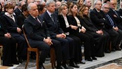 Падчас папскай аўдыенцыі для прэфектаў Італьянскай Рэспублікі