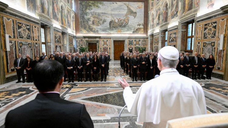 Pope Leo XIV meets with Prefects of the Italian Republic