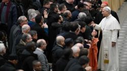 Pope Leo receives priests of Rome in the Vatican