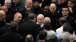 Pope Leo XIV meets with the clergy from the Diocese of Rome