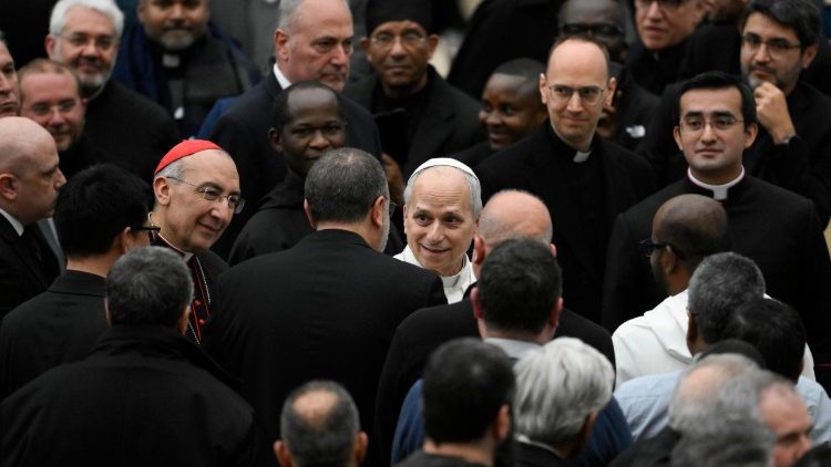 Pope Leo XIV meets with the clergy from the Diocese of Rome