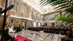 La Leon al XIV-lea, seminariștii spanioli din Alcalá de Henares, Cartagena, Catalonia (interdiecezan) și Toledo.