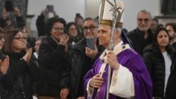 Леў XIV наведаў рымскую парафію Узнясення Пана ў рымскім раёне Квартычола