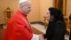 Papa Lav XIV. i Myriam Spiteri Debono, predsjednica Republike Malte