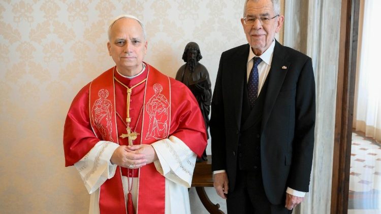 2026.03.05 ርእሰ ሊቃነ ጳጳሳት ልዮን ምስ ርእሰ ብሔር ኦስትርያ ተራኺቦም