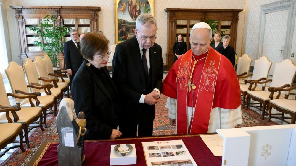 La Leon al XIV-lea, președintele Austriei Alexander Van der Bellen