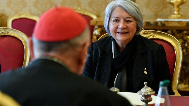 O encontro com o cardeal Pietro Parolin