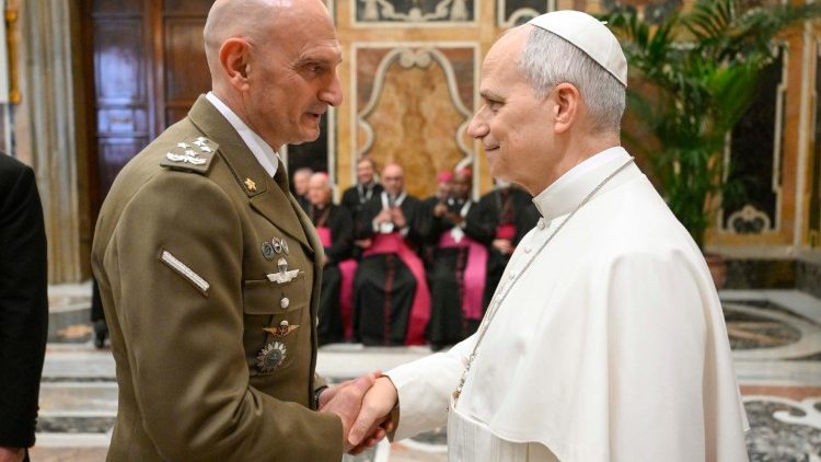 папата на срещата с Военния ординариат за Италия