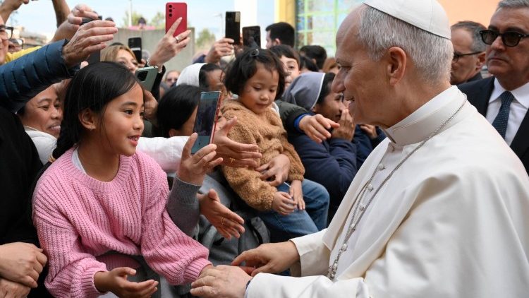 Papst Leo in der Pfarrei Santa Maria della Presentazione in Torrevecchia