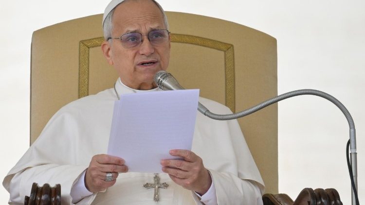 Papa Leone XIV legge la catechesi dedicata al Concilio Vaticano II