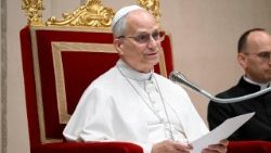 ലിയോ പതിനാലാമൻ പാപ്പാ, വത്തിക്കാനിലെ കോടതിവത്സരം ഉദ്‌ഘാടനം ചെയ്തുകൊണ്ട് സംസാരിക്കുന്നു 