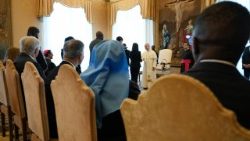 Bei der Papstaudienz zum Auftakt der Vollversammlung: Angehörige der Päpstlichen Kinderschutzkommission