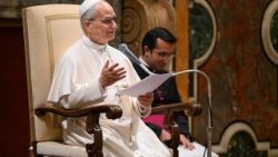 Pope Leo XIV meets with Italian journalists of the state-run RAI news program TG2