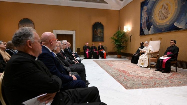 Папата с участниците в Международния конгрес "Кой е моят ближен днес?"
